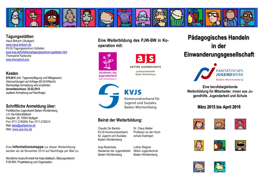 Screenshot Flyer Weiterbildung "Pädagogisches Handeln in der Einwanderungsgesellschaft"