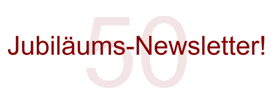 Banner Jubiläumsnewsletter 50